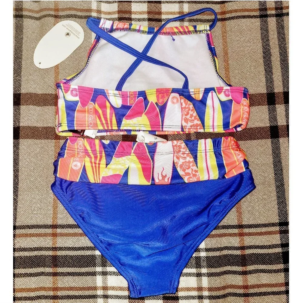 Girl Swim Suit Two Piece Swimwear Bathing Wear for Kids